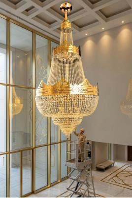 Sospensione lampadario lampada lampada a cristalli lampadario lampade a soffitto 100x245