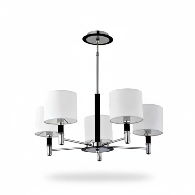 Plafoniera cromata Lampada da soggiorno elegante di lusso Lampada per camera degli ospiti.