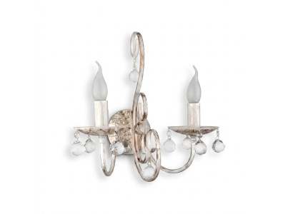 Lampada da parete interna con cristalli, luce del corridoio verso casa, lampada da camera da letto.