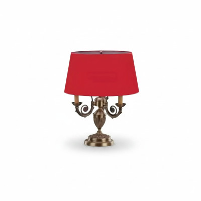 Lampada da tavolo in metallo per la camera da letto è una scelta elegante.