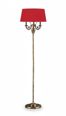 Lampada da terra rossa stehlampe candelabro lampada luce oro lampade 50x173