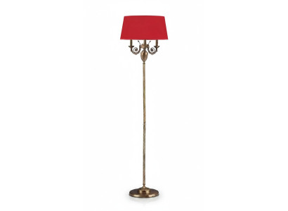 Lampada da terra rossa stehlampe candelabro lampada luce oro lampade 50x173