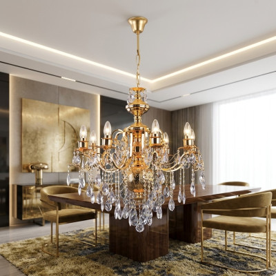 Sospensione lampadario lampada a cristalli lampadario lampade soffitto 72x100
