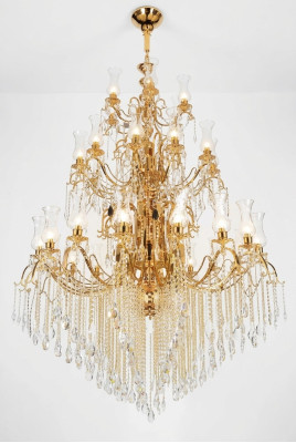 Lampadario in cristallo per il soggiorno Grande lampada a soffitto per le ville 160x280