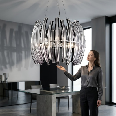 Lampadario per il soggiorno Crystal luccicante nuovo per interni.