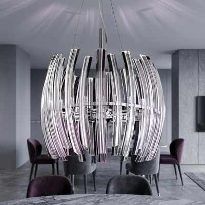 Lampadario per il soggiorno Crystal luccicante nuovo per interni.