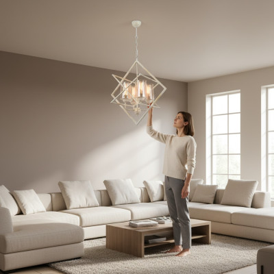 Lampada da soffitto Lampada Lampada Soggiorno vetro lucido Stile Lampade Luci
