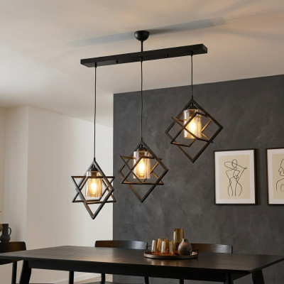 Plafoniera Black Pendelleuchte lussuoso lampada da interno per soggiorno