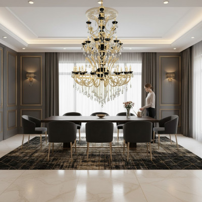 Lampadario in cristallo Lampada da soffitto Luce da soffitto Applique da ingresso Lampade da soffitto
