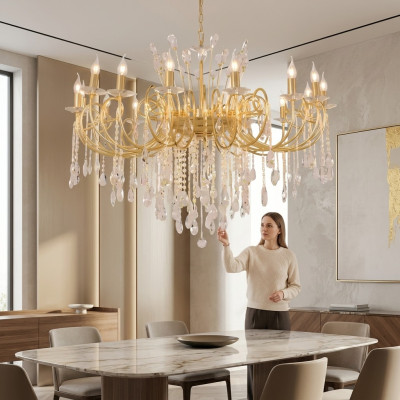 Lustro moderno lampadario lampada a sospensione lampada da soffitto lusso splendore luce lampada