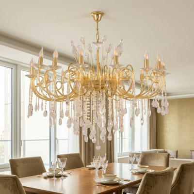 Lustro moderno lampadario lampada a sospensione lampada da soffitto lusso splendore luce lampada