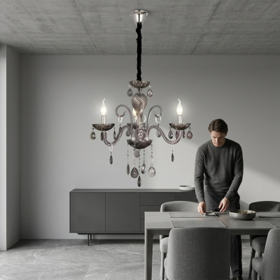 Lampadario di lusso grande nel tuo soggiorno Ideale luci interne Lampada
