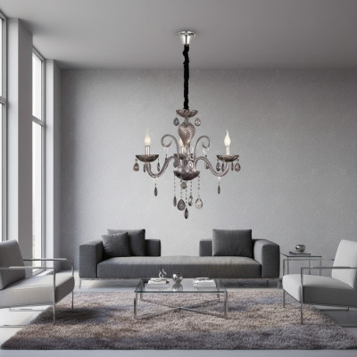 Lampadario di lusso grande nel tuo soggiorno Ideale luci interne Lampada