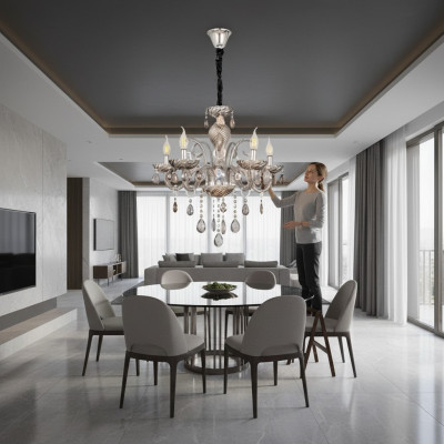 Lampadario moderno per ingresso lampadario lampadario a soffitto lusso Luster 65x95