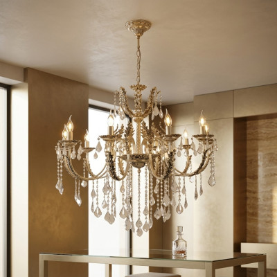 Sospensione lampadario lampada a cristalli Plafoniera Lampade 97x130