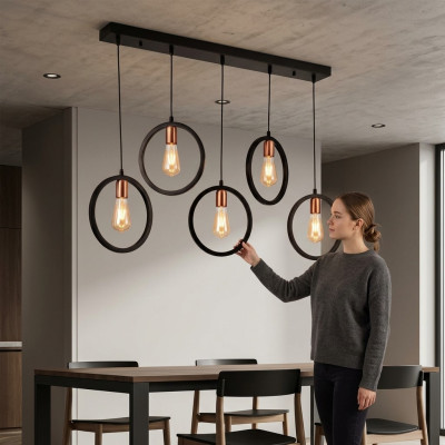 Lampada a soffitto di lusso in vetro interno della casa 70x90 stile soggiorno