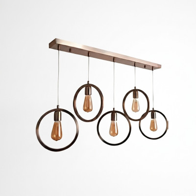 Lampadario a sospensione nero elegante, lampada da soffitto 70x90cm per soggiorno.