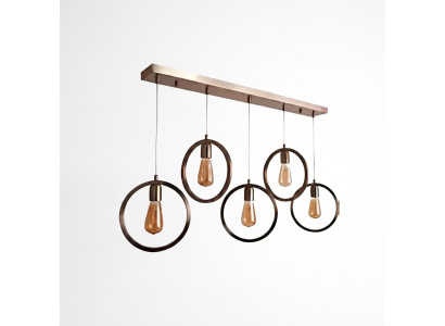 Lampadario a sospensione nero elegante, lampada da soffitto 70x90cm per soggiorno.