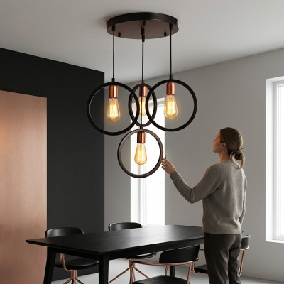 Lampadario per il soggiorno Lampada da pranzo Moderna Lampada a sospensione di lusso