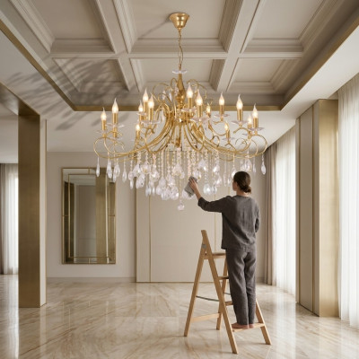 Lampada lampadario a sospensione lampadario lampada cristallo lampadario lampade 105x115