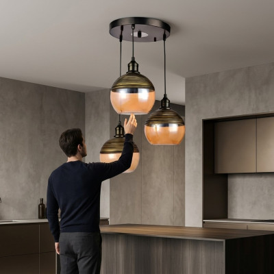 Plafoniera Lampada Illuminazione Lampade Plafoniere Luci 35x65cm