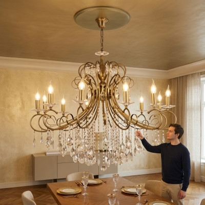 Luce Lampada Lampade rotonde Lampadario Lampade 105x100