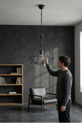 Lampada a soffitto Luce a soffitto Lampada Luminoso Illuminazione Soggiorno 28x80 Lampade