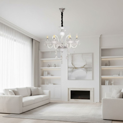 Lampada a soffitto Un moderno lampadario a sospensione Soggiorno Lusso in vetro nuovo