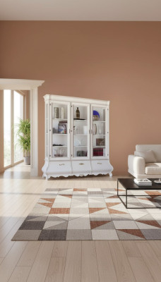 Vetrina in legno Armadi di lusso Credenza classica Mobili italiani 185x50cm