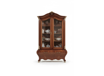 Vetrina in legno di lusso credenza Design armadi Marrone Mobili italiani Nuovi