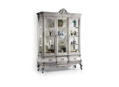 Vetrina in legno Armadio di lusso Classico credenza Mobili italiani Armadi