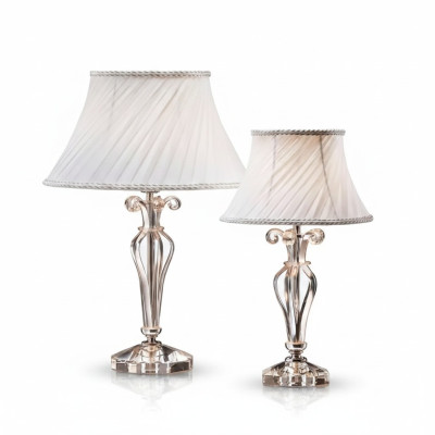 Lampada da tavolo bianca classica stile lampadario in cristallo Stehlampe nuova