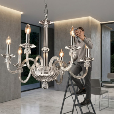 Lustro di cristallo Lampadario Lampadario a sospensione Lampadario