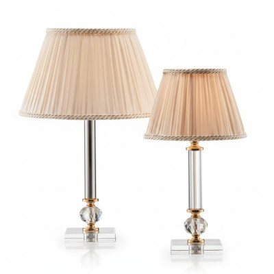 Lampada da tavolo in stile antico con cristalli - Lampada da tavolo - Lampade a cristalli - Lampada da terra