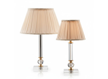 Lampada da tavolo in stile antico con cristalli - Lampada da tavolo - Lampade a cristalli - Lampada da terra