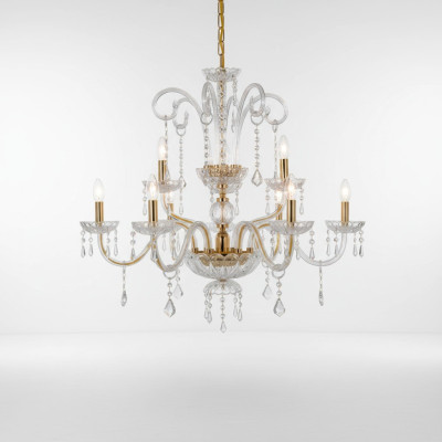 Lampadario Lampada a sospensione Lampade Illuminazione Lampadario oro Lampada