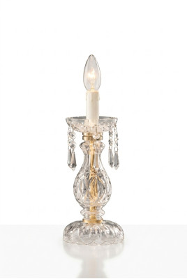 Lampada da tavolo elegante stile antico arredamento di lusso lampada a candela in cristallo.