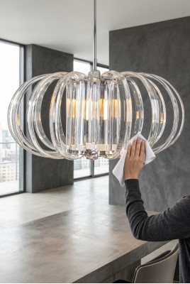 Cristallo lampadario di lusso moderno lampadario moderno a sospensione lustro.
