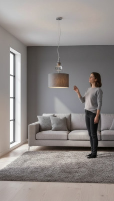 Lampada a soffitto rotonda in metallo leggero per soffitto salotto paralume lampadario camera da letto