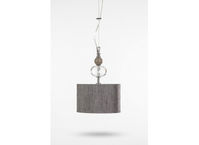 Lampada a soffitto rotonda in metallo leggero per soffitto salotto paralume lampadario camera da letto