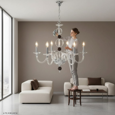 Lampadario elegante classico lampadario a cristallo nuovo