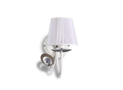 Lampada di lusso in stile classico di design bianco applique da parete.
