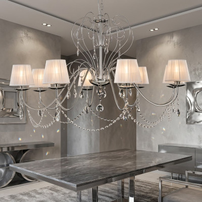 Candelabro in cristallo elegante lampadario a soffitto a pendente lampadario