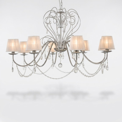 Candelabro in cristallo elegante lampadario a soffitto a pendente lampadario