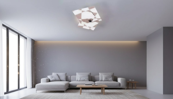 Moderno lussuoso lampadario a sospensione soffitto lampadario 2x lampada luce