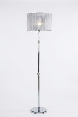 Elegante supporto per lampada da terra Luxurious  Silver Lamp Stand 180 cm