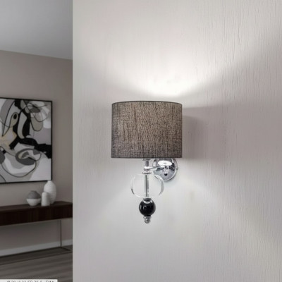 Grigia moderna applique a parete lustrini lampadario arredamento soggiorno stile