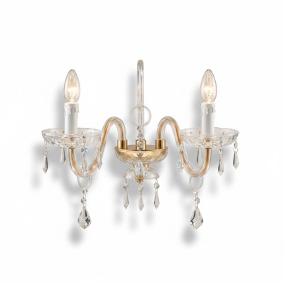 Lampada da parete classica lampadario di lusso in cristallo stile lüster