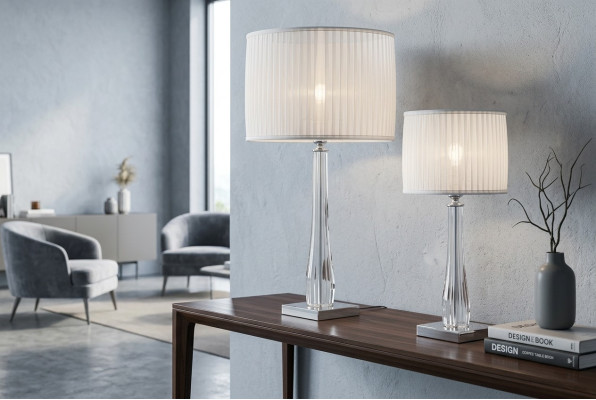 Lampada da comodino classica di lusso Lampada da tavolo bianca Nuova illuminazione da tavolo