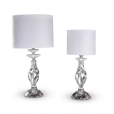 Lampada da tavolo in stile antico con cristalli, lampade, luci, nuova.